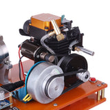 Stirlingkit TOYAN 4 stroke Methanol Engine DIY 12V Electric Generator Science Education Laboratory Engine, view 6