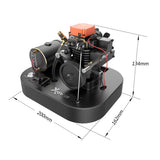 Stirlingkit Toyan 4 Stroke Methanol RC Engine FS-S100A Set With Base And All Start Kits, view 3