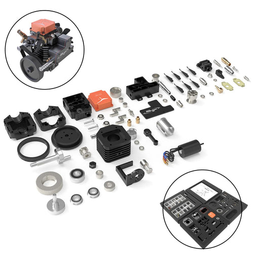 Stirlingkit Toyan DIY Four Stroke Methanol RC Engine For RC Car Boat Plane FS-S100AC