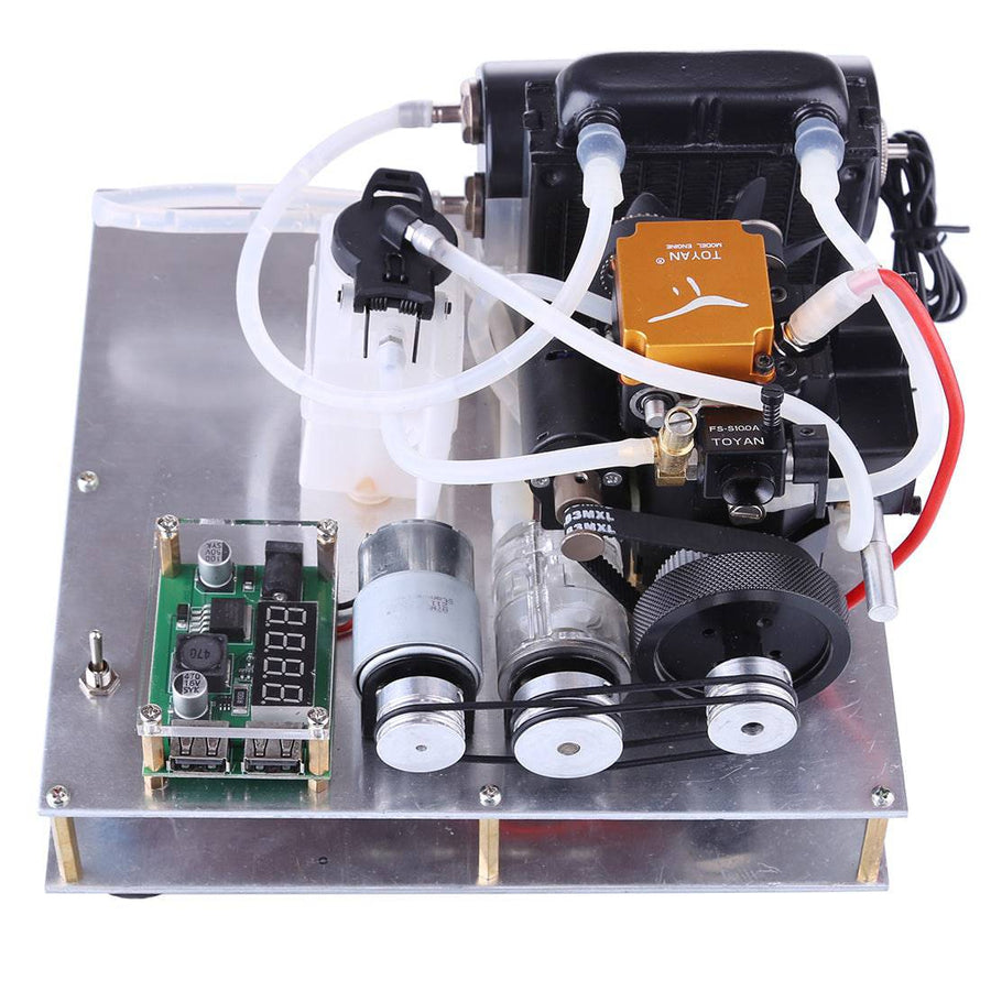 Stirlingkit TOYAN DIY Gasoline Engine Model Modify into Micro Water-cooled Generator Set