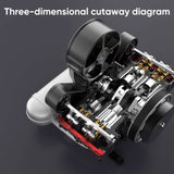 Stirlingkit TOYAN FS-B400 14cc Horizontally Opposed Flat-Four Four-Stroke Nitro Model DIY Engine Kits, view 3