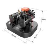 Stirlingkit TOYAN FS-S100AC 4-stroke Methanol Engine Assembly Starting Full Set for 1/8 1/10 1/12 RC Car Ship Model, view 6