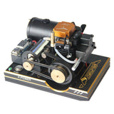 Stirlingkit TOYAN Modified One-button Start Single Cylinder 4-stroke Methanol Engine 12V Generator Model, view 4