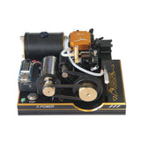 Stirlingkit TOYAN Modified One-button Start Single Cylinder 4-stroke Methanol Engine 12V Generator Model, view 5