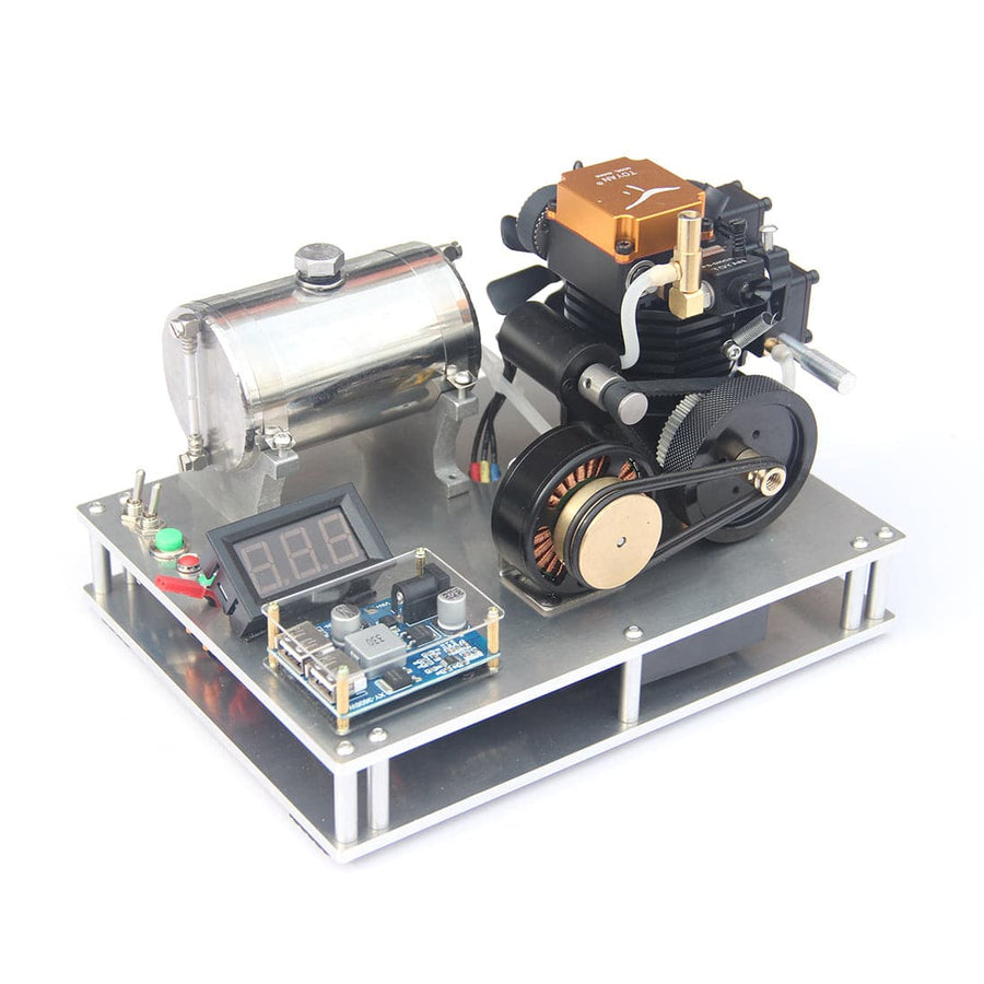 Stirlingkit TOYAN One Key Electric Start Single Cylinder 4 Stroke Methanol Engine Generator Modified Set