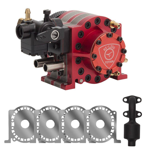Stirlingkit Toyan RS-L200 4.92cc 2 Rotor Rotary Engine Model Watercooling 2200~18500rpm