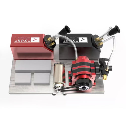 Stirlingkit Toyan RS-L200 4.92cc 2 Rotor Rotary Engine Model Watercooling with Starter Kit Base Full Set