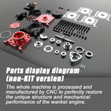 Stirlingkit Toyan RS-S100 Single Rotor Rotary Engine Model with Starter Kit Base Full Set One Key Start, view 4
