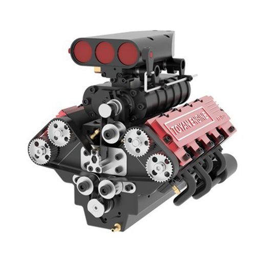 Stirlingkit Toyan V8 FS-V800 28cc Engine RTR Nitro Engine Model Kits with Supercharger