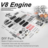 Stirlingkit Toyan V8 Nitro Engine FS-V800 RC Engine Model Building Kits 28cc, view 2