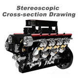Stirlingkit Toyan V8 Nitro Engine FS-V800 RC Engine Model Building Kits 28cc, view 5