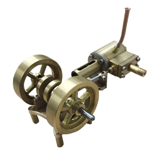 Stirlingkit Tractor Head Shape Double Flywheel Steam Engine Model Without Boiler