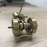 Stirlingkit Tractor Head Shape Double Flywheel Steam Engine Model Without Boiler, view 2