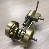 Stirlingkit Tractor Head Shape Double Flywheel Steam Engine Model Without Boiler, view 4