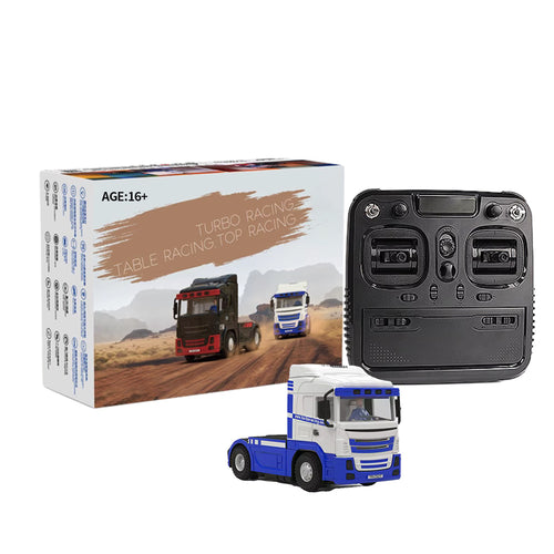 Stirlingkit Turbo Racing 1/76 2.4G 3CH 4WD RC Electric Heavy Duty RC Tractor Truck Model RTR