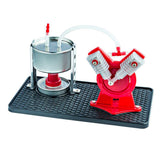 Stirlingkit Twin Live Steam Engine Model Kit + led generator learning equipment, view 2