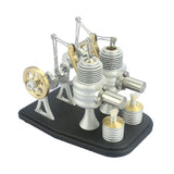Stirlingkit Twin Walking Beam Stirling Engine Model Kits Twin-Cylinder, view 6