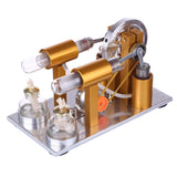 Stirlingkit Two Cylinder Stirling Engine Kit Physics Experiment Generator Model, view 4
