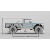 Stirlingkit TWOLF M715 1/8 Scale 2.4G RC 4WD Off-Road Climbing Pickup Truck Model KIT, view 6
