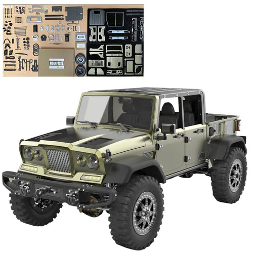 Stirlingkit TWOLF TW-715 V8 Engine RC Off-road 4-Door Pick-up Truck Vehicle Crawler KIT 4WD 1/10 (No Electronic Equipment)