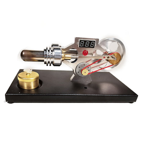 Stirlingkit γ Type Digital Stirling Engine Model with Glow Lamp Bead  Science Experiment Toy
