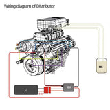 Stirlingkit Update Distributor Wire Set for TOYAN × HOWIN FS-V800G Gas V8 Engine Model, view 2