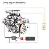 Stirlingkit Update Distributor Wire Set for TOYAN × HOWIN FS-V800G Gas V8 Engine Model, view 3