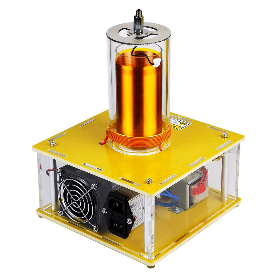 Stirlingkit Upgrade PLL SSTC Music Tesla Coil Quartz Glass Plasma Speakers Bluetooth Science Technology Toy Random Color