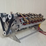 Stirlingkit V12 High Speed Electromagnetic Solenoid Engine Model for Model Car Ship, view 2