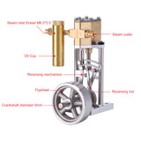 Stirlingkit V1313 Mini Reversing Single-Cylinder Steam Engine Vertical Model Kits for Beginner, view 5