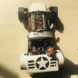 Stirlingkit V6 Electromagnetic Motor Engine Model with Hexagon Fan for 1/10 Model Car Teaching Demonstration, view 3