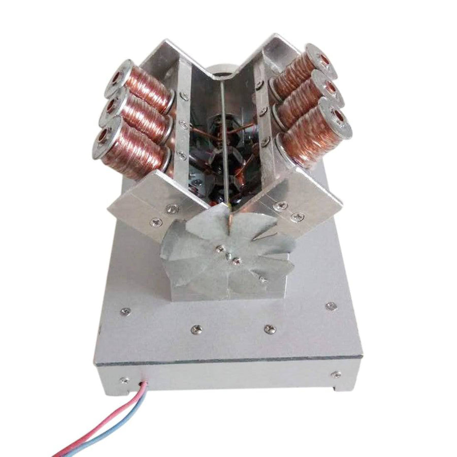Stirlingkit V6 High Speed Engine Model Electromagnetic 6-cylinder Car Engine Working Principle Stem Toy
