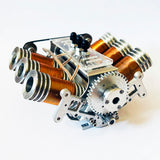 Stirlingkit V6 Solenoid Engine Brushless Electromagnetic Motor Model Engine, view 6