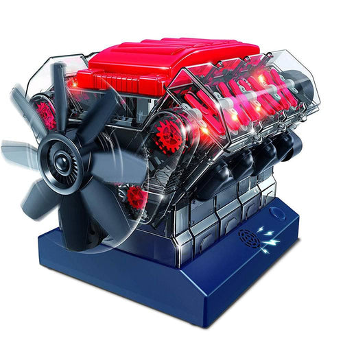 Stirlingkit V8 Combustion Engine Model Building Kit STEM Toy Science Experiment