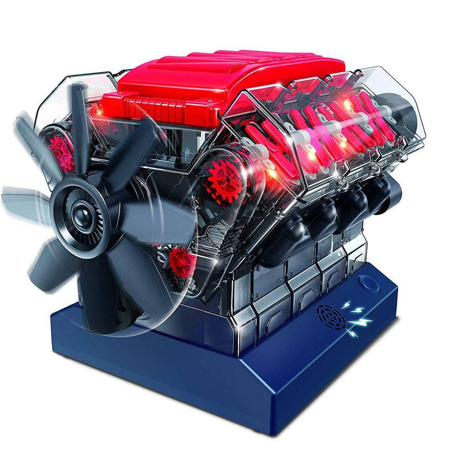 Stirlingkit V8 Combustion Engine Model Building Kit STEM Toy Science Experiment