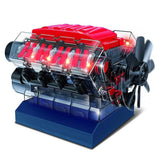 Stirlingkit V8 Combustion Engine Model Building Kit STEM Toy Science Experiment, view 2