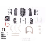 Stirlingkit V8 Engine Hood Fan Radiator for Traxxas Trx4, view 2