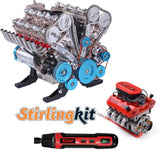 Stirlingkit V8 Engine Master Set – A Must-Have for Every Engine Building Fan, view 2