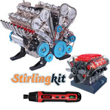 Stirlingkit V8 Engine Master Set – A Must-Have for Every Engine Building Fan, view 3
