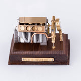 Stirlingkit V8 Engine Model Pocket Size Miniature Toy Handmade Craft DIY KIT for Collection, view 3