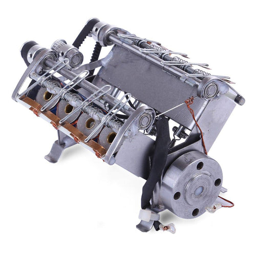 Stirlingkit V8 High Speed Engine Model Electromagnetic 8-cylinder Car Engine Working Principle Stem Toy