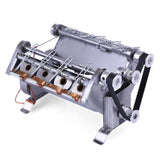 Stirlingkit V8 High Speed Engine Model Electromagnetic 8-cylinder Car Engine Working Principle Stem Toy, view 6