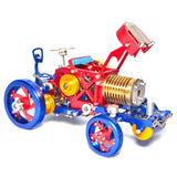 Stirlingkit Vacuum Fire Stirling Tractor Engine Aluminum Alloy Model Toy for Christmas Gift, view 2
