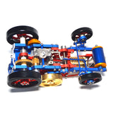 Stirlingkit Vacuum Fire Stirling Tractor Engine Aluminum Alloy Model Toy for Christmas Gift, view 4