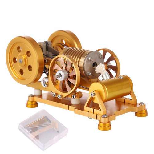 Stirlingkit Vacuum Flame Licker Stirling Engine Model Toy with Brass Cylinder Piston