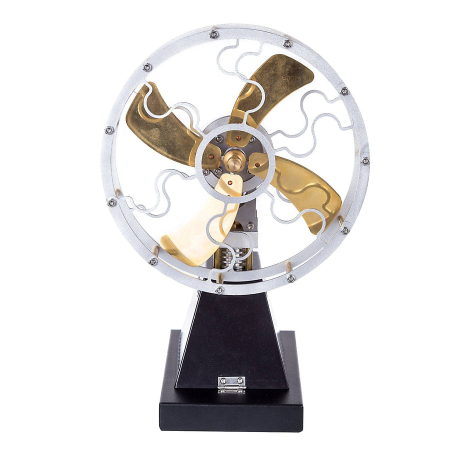 Stirlingkit Vintage 4 Blades Heat Powered Stove Table Fan Stirling Engine Science Experiment Toy