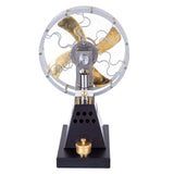 Stirlingkit Vintage 4 Blades Heat Powered Stove Table Fan Stirling Engine Science Experiment Toy, view 3