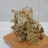 Stirlingkit Vintage Working Steam Engine Model Double-acting Reciprocating Steam Engine, view 6