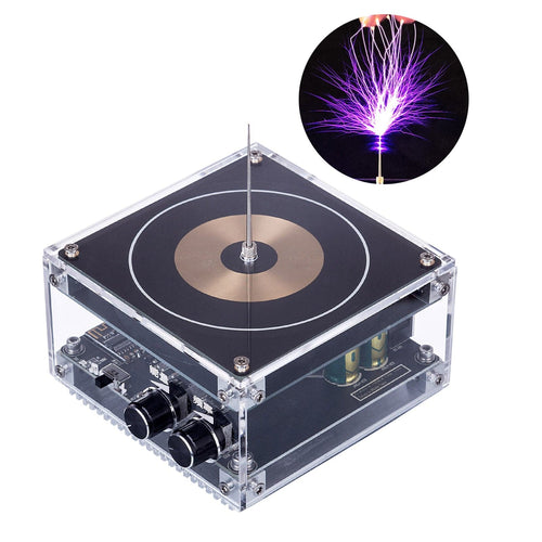 Stirlingkit Vinyl Record Shape Bluetooth Musical Tesla Coil with Long Arc &  Dual Mode - US Plug