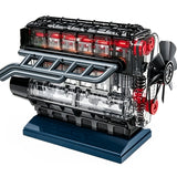 Stirlingkit Visible Inline 6 Engine Model Kits - Build Your Own STEM Straight Six Engine that Runs Kit for Adults & Kids, view 3